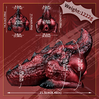 LUUK Dragon Buttock Masturbateur Masculin, Grande Pénétratrice de Poche, Vagin Artificiel en Silicone, Modèle Fesses de Monstre Fantaisie pour Hommes, Jouets Sexuels