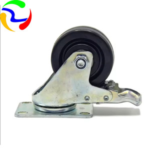 Roue personnalisée moyenne en <span class=keywords><strong>nylon</strong></span> blanc Chariot de remorquage à fond plat Roues universelles d'activité Roue industrielle en <span class=keywords><strong>nylon</strong></span> - Product Image 5