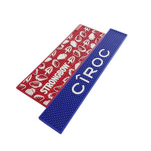 Personalized PVC Silicone Bar Runner Rubber Bar Mat Spill Proof Beer Drip Tray Pub Rail Mat Non Slip Service Mat Pad - Product Image 2