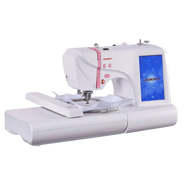 JUKKY household mini computer Multifunction Sewing and embroidered machine for t-shirt embroidery