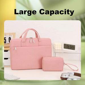 Sacs promotionnels personnalisés avec logo imprimé, imperméables, pour ordinateur portable 14 pouces, avec sangle pour chariot, pour les bureaux et les cadeaux d'entreprise - Product Image 6