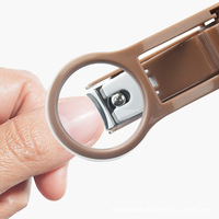 Coupe-ongles multifonctionnel anti-éclaboussures innovant avec loupe intégrée, adapté aux personnes âgées, au design créatif