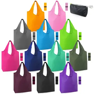 Borse a tracolla pieghevoli portatili personalizzate borse per la spesa in tessuto Oxford borsa per la spesa pieghevole riutilizzabile
