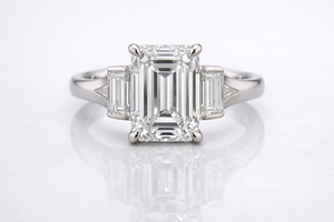Modern platinum <b>diamond</b> <b>ring</b> for women stylish engagement wedding <b>ring</b> fine jewelry gift for daily wear - Product Image 4