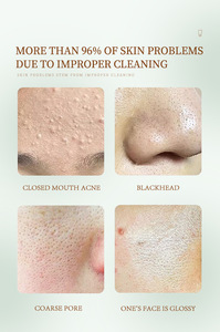 2% ácido salicílico 8D aminoácidos exfoliante Facial limpiador Anti-Acné té verde bambú lavado de cara Gel exfoliante de limpieza <span class=keywords><strong>profunda</strong></span> - Product Image 4
