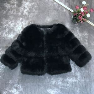 Nuova Tendenza Cappotto Corto in Finta <span class=keywords><strong>Pelliccia</strong></span> di Volpe a Maniche Lunghe per Ragazze Stile Dolce - Product Image 6