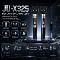 Microphone sans fil UHF professionnel JIN JUE JUX325 avec matériau métallique, portable pour karaoké, conférence, église, concert