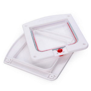 <span class=keywords><strong>Porte</strong></span> de chat marron et blanc de style classique avec plastique ABS coulissant électronique <span class=keywords><strong>pour</strong></span> chiens <span class=keywords><strong>pour</strong></span> animaux de compagnie - Product Image 6