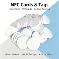 Carte NFC personnalisée en PVC NTAG215 pour cartes de jeu, contrôle d'accès sans contact et authentification d'identité