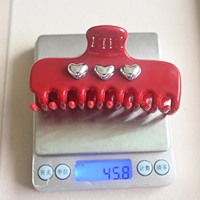 Pince à cheveux élégante et charmante en forme de cœur, écologique et durable, pour l'arrière de la tête