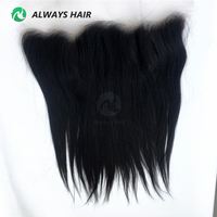 Ilusión HD Transparente de 13" x 4" para Cabello Chino Remy 100% Sin Procesar para Cierre de Encaje