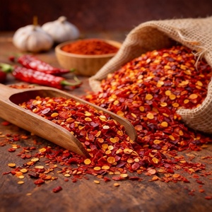 Flocons de piment rouge séché, transformé selon le procédé AD, pour pizzas, pâtes, restaurants et services de restauration - Product Image 1