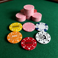 Jetons de poker en céramique de haute qualité, 10g, 39mm, durables, de style européen, avec logo personnalisé pour les jeux de société