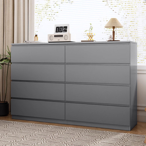 Tủ ngăn kéo bán buôn, nội thất phòng ngủ bằng gỗ sồi, tủ góc đựng đồ, bộ tủ quần áo màu trắng cho phòng khách - Product Image 3