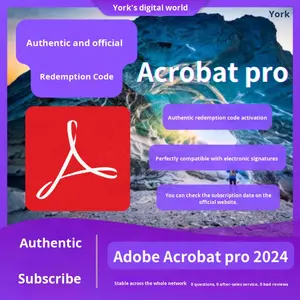 รหัสเปิดใช้งานซอฟต์แวร์ Adobe Creative Cloud ของแท้สำหรับ <span class=keywords><strong>Pro</strong></span> <span class=keywords><strong>DC</strong></span> 2025 XI <span class=keywords><strong>Pro</strong></span> <span class=keywords><strong>PDF</strong></span> - Product Image 1