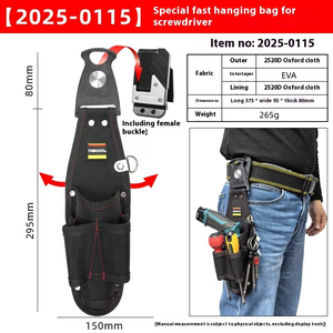 Hot-Selling <b>Electric</b> Screwdriver Quick-Attach Waist Bag Special Rotating Tool for Weak Current Repair Special Purpose Bags Cases - Product Image 5