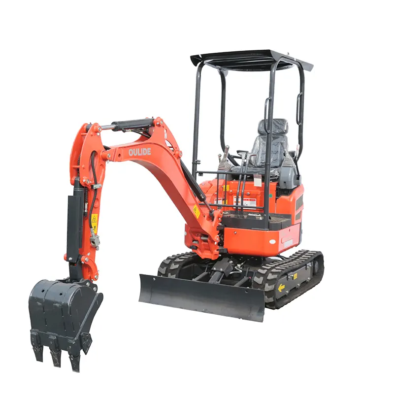 Oulide brand high class W20 tailess 2 ton Kubota configuration mini excavator digger for ground work site clearance