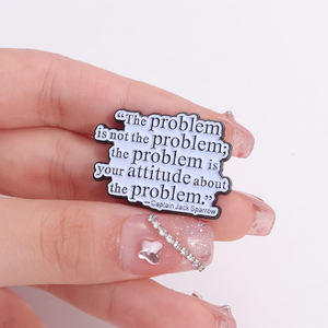 Lustige Probleme Zitat Emaille-Anstecknadeln Damen Herren Broschen Rucksack Revers-Abzeichen Kostüm-Accessoires Modeschmuck Großhandel - Product Image 4