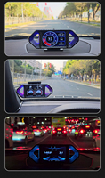 2025 el más nuevo medidor inteligente P26 Auto Meter Car HUD con OBD2 GPS pendiente velocímetro puntuación de conducción Head up muestra accesorios de coche