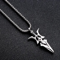 Kalung Anime Death Note MisaMisa Heaven Grazing Halberd Liontin Kalung Uniseks Aksesori Cosplay Halloween Fashion