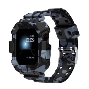 Bracelet de Sport TPU imprimé en Silicone pour <span class=keywords><strong>Apple</strong></span> <span class=keywords><strong>Watch</strong></span> série 2 <span class=keywords><strong>3</strong></span> 4 5 6 7 8, coque blindée pour Iwatch 38/40/42/44/41/45mm - Product Image 2