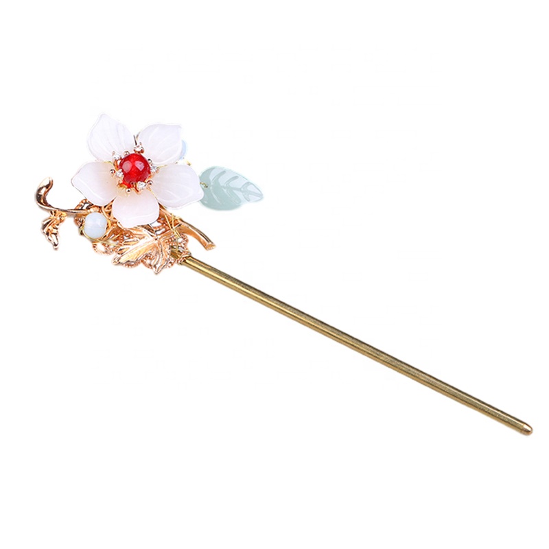 Вилки для волос в классическом стиле, металлические шпильки для волос с бисером, аксессуары для фотосъемки Hanfu