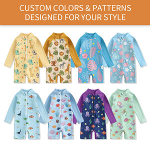 Combinaison <span class=keywords><strong>de</strong></span> <span class=keywords><strong>bain</strong></span> une pièce à fermeture éclair pour bébé garçon, protection solaire à manches longues, <span class=keywords><strong>maillot</strong></span> <span class=keywords><strong>de</strong></span> <span class=keywords><strong>bain</strong></span> pour enfants, directement <span class=keywords><strong>de</strong></span> l'usine - Product Image 3