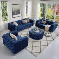Sofá de 2 Plazas Estilo Nórdico para Sala de Estar, Tapizado en Terciopelo Verde Chesterfield, con Función Extensible, Mueble Modular para el Hogar