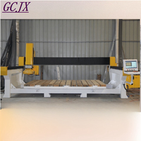 Maquinaria de piedra automática multifunción 5 ejes CNC Router Bridge Saw Máquina de corte de piedra de mármol con fresado