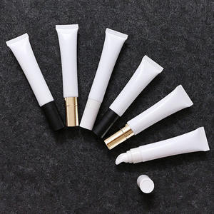 LZ 팩 스톡 15ml 20ml 화이트 마사지 빈 립밤 스퀴즈 튜브 맞춤형 로고 페이스 자외선 차단제 아이 크림 튜브 금속 헤드 - Product Image 1