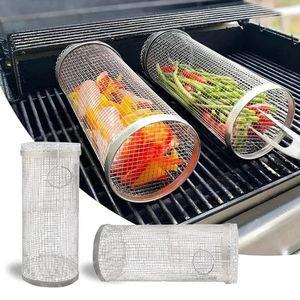Juego de Parrilla para <span class=keywords><strong>Barbacoa</strong></span> al por Mayor, Parrilla Portátil con Ruedas para Acampar, para Verduras, Mariscos y Carne - Product Image 2