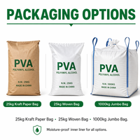 Polvo de PVA de Grado Industrial de Alta Relación Calidad-Precio, 1 kg o para la Elaboración de Adhesivos