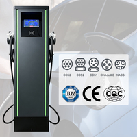 Estación de Carga MAX POWER Tipo 2 de 7 kW, Montada en el Suelo, con Conectores Dobles para Vehículos Eléctricos