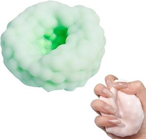Balles anti-stress sonores et moelleuses, effet peau de glace, jouets sensoriels Fidget, Balle anti-stress, Soulagement de l'anxiété, Balle à presser moulable faite à la main - Product Image 2
