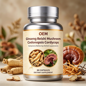 OEM Ginseng Reishi Pilz Codonopsis Cordyceps Kräuterergänzung 60 Kapseln Formulierung Anpassung - Product Image 1