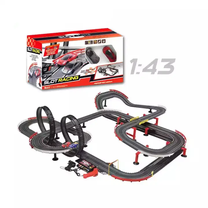 Elettrico Giocattolo di Plastica Pista Slot Car 1 43