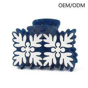 Pinza para el Cabello Lumiara Elite French Elegance de Acetato, Diseño Floral de Lujo, Agarre Seguro, Accesorios para el Cabello de Alta Gama para Mujer, Uso Diario - Product Image 1