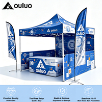 Carpas Pop-up de 3x3m (10x10 pies) Resistentes e Impermeables para Exteriores, con Logotipo Personalizado Impreso, para Publicidad de Ropa, Ferias Comerciales y Uso en Interiores