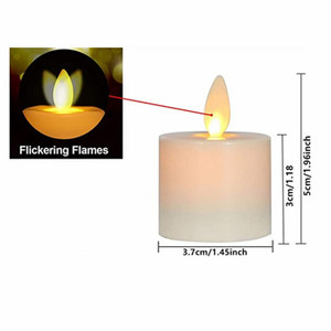 Bougie <span class=keywords><strong>LED</strong></span> à piles à effet de <span class=keywords><strong>flamme</strong></span> vacillante longue durée (plus de 200 heures) avec <span class=keywords><strong>flamme</strong></span> mobile pour la décoration de Noël et de mariage - Product Image 3