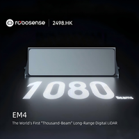 RoboSense EM4 1080P HD, capteur laser numérique de perception 3D automobile, portée de détection de 600 m, capteur laser précis, reconnaissance des objets de petite taille