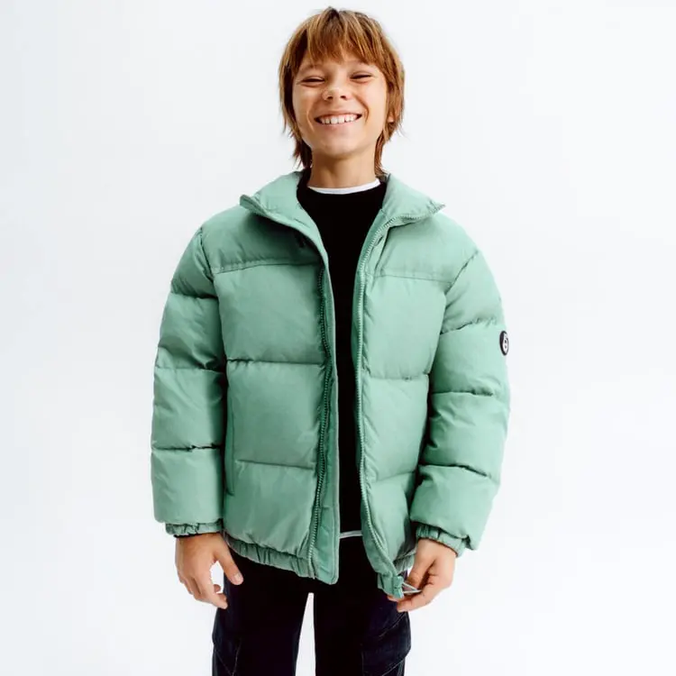 Hot Sale OEM Custom Winter Kids Down Jacket Parka Warm Puffer Coat For Boys