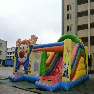 Château gonflable commercial <span class=keywords><strong>à</strong></span> thème <span class=keywords><strong>clown</strong></span> avec toboggan, château de saut coloré <span class=keywords><strong>pour</strong></span> enfants, idéal <span class=keywords><strong>pour</strong></span> les événements de fête foraine - Product Image 4