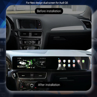Autoradio multimédia multimédia pour Audi Q5 2009-2017, 21 pouces, Android 3D, double écran incurvé, navigation GPS, CarPlay