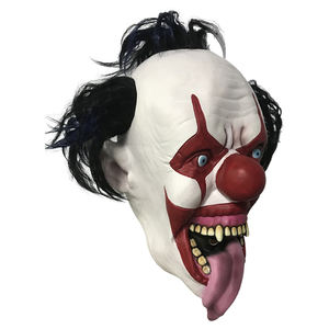 Máscara <span class=keywords><strong>de</strong></span> payaso espeluznante <span class=keywords><strong>película</strong></span> <span class=keywords><strong>de</strong></span> terror <span class=keywords><strong>Joker</strong></span> disfraz <span class=keywords><strong>de</strong></span> cara <span class=keywords><strong>completa</strong></span> fiesta Festival Cosplay Prop decoración para adultos marrón - Product Image 3
