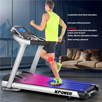Caminadora Eléctrica Comercial K155D-C, Motor de Alta Resistencia, Pantalla LCD HD, Bajo Nivel de Ruido, Rango de Velocidad de 0-22 km/h, Inclinación Ajustable, Metálica