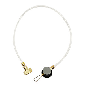 Valve de gonflage extérieure avec tube transparent pour le camping et les voyages, conception portable pratique, matériau plastique - Product Image 5