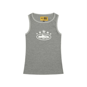 Chaleco de Algodón de Punto Unisex de Lujo al por Mayor, Estilo Casual de Diseñador de Marca Famosa, Material 100% Algodón, Camisetas sin Mangas - Product Image 2