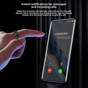 <span class=keywords><strong>Monitor</strong></span> de Saúde Inteligente Vestível Anel Médico de Aço Android IP68 Carregamento Magnético Temperatura Frequência Cardíaca Pressão Arterial - Product Image 5