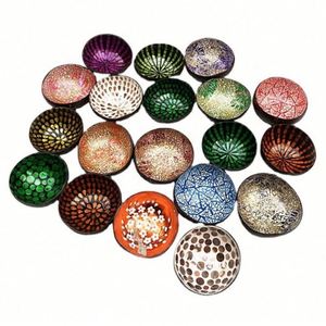 Cuencos Decorativos de Cáscara de Coco Pulida de Estilo Bohemio Ecológicos al por Mayor de Moda 2021, Cuencos para Llaves - Product Image 1