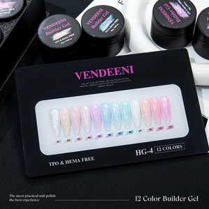 वेंडेनी कोई दर्द नहीं 12 रंग शिमर बिब जेल बिल्डर tपो हेमा फ्री ओम बिब नेल एक्सटेंशन जेल नाखून आपूर्तिकर्ता के लिए - Product Image 6